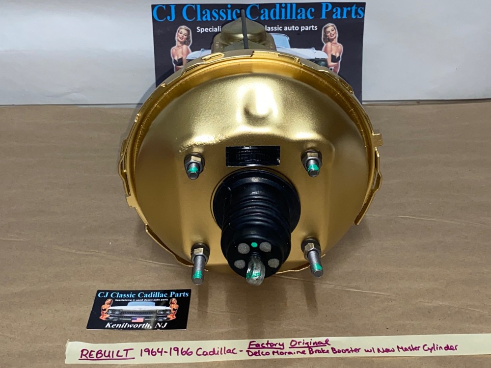 REBUILT OEM 1964 1965 1966 CADILLAC DEVILLE FLEETWOOD CALAIS DELCO MORAINE POWER BRAKE BOOSTER & MASTER CYLINDER - Image 3