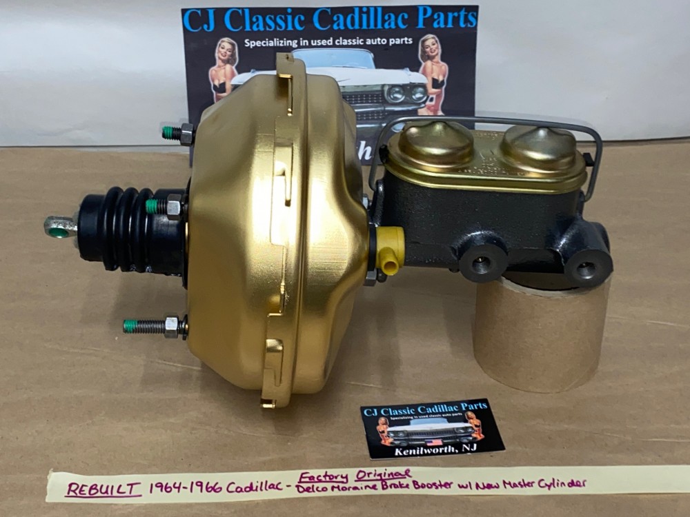 REBUILT OEM 1964 1965 1966 CADILLAC DEVILLE FLEETWOOD CALAIS DELCO MORAINE POWER BRAKE BOOSTER & MASTER CYLINDER - Image 4