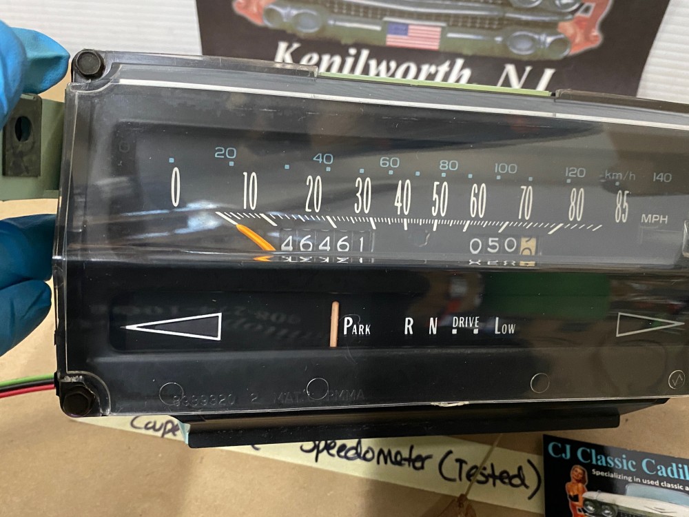 OEM 1977 1978 1979 Cadillac Deville Fleetwood Brougham DASH INSTRUMENT CLUSTER SPEEDOMETER WITH CIRCUIT BOARD #25020832 - Image 4