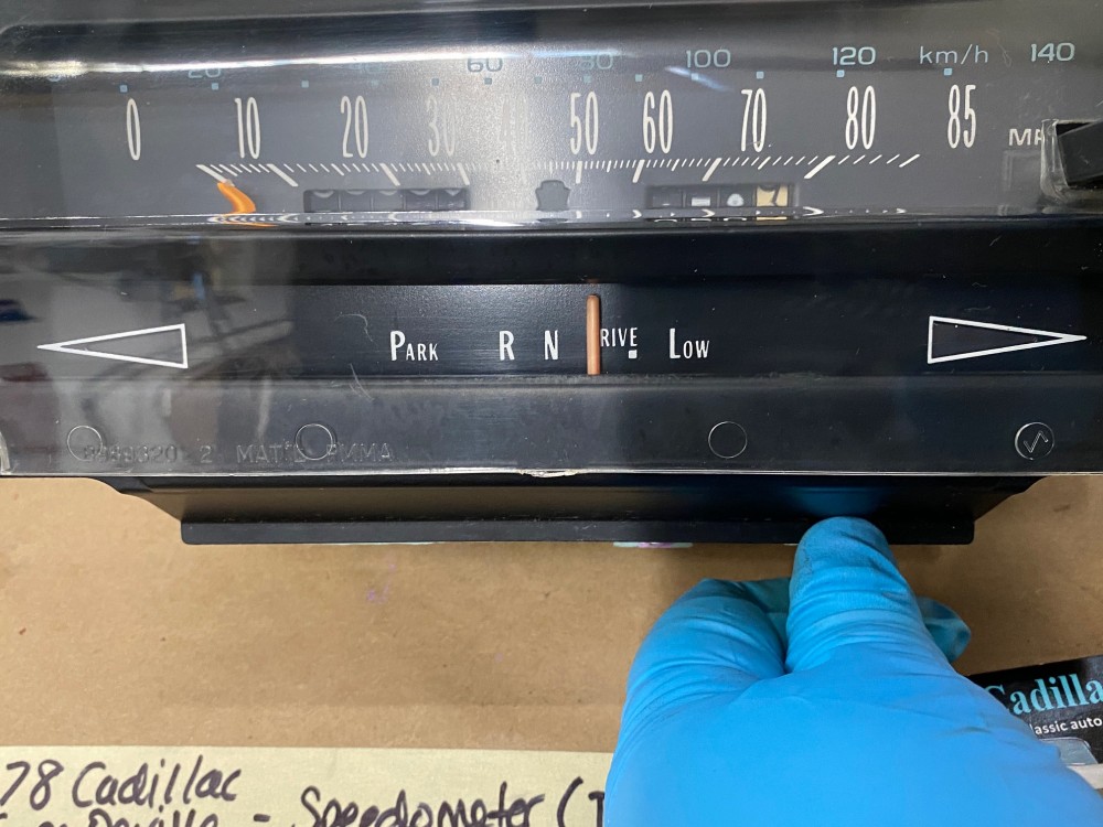 OEM 1977 1978 1979 Cadillac Deville Fleetwood Brougham DASH INSTRUMENT CLUSTER SPEEDOMETER WITH CIRCUIT BOARD #25020832 - Image 14