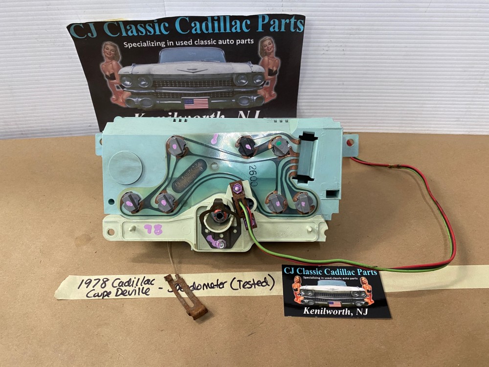 OEM 1977 1978 1979 Cadillac Deville Fleetwood Brougham DASH INSTRUMENT CLUSTER SPEEDOMETER WITH CIRCUIT BOARD #25020832 - Image 18