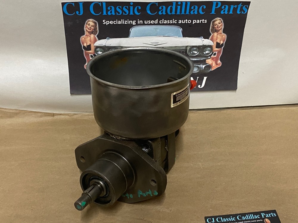REBUILT Factory Original 1957 1958 Cadillac Deville Eldorado Fleetwood Saginaw POWER STEERING PUMP With RESERVOIR #5685521/#5685021/#5685767 - Image 4