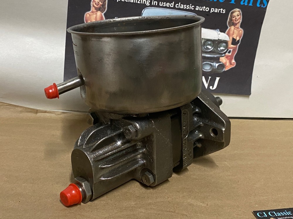 REBUILT Factory Original 1957 1958 Cadillac Deville Eldorado Fleetwood Saginaw POWER STEERING PUMP With RESERVOIR #5685521/#5685021/#5685767 - Image 7