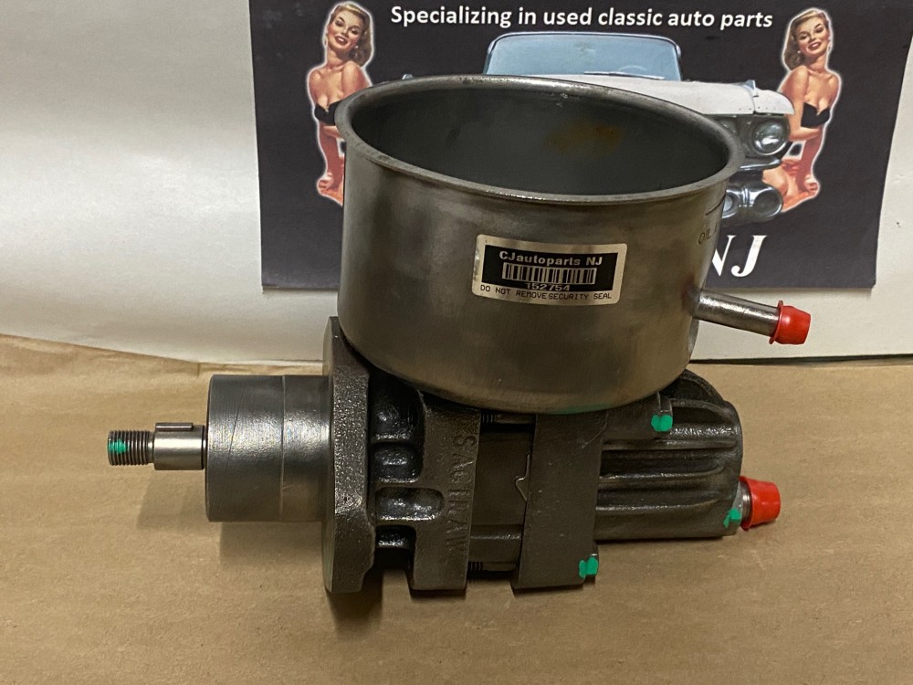 REBUILT Factory Original 1957 1958 Cadillac Deville Eldorado Fleetwood Saginaw POWER STEERING PUMP With RESERVOIR #5685521/#5685021/#5685767 - Image 9