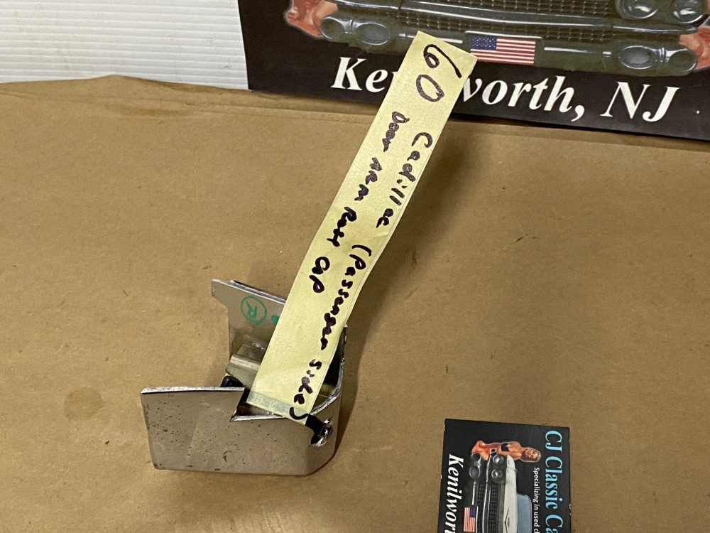 OEM 1959 1960 Cadillac Series 62, 1959 1960 1961 75 Series Limousine FRONT RIGHT PASSENGER SIDE DOOR ARM REST FINISHING CAP MOLDING TRIM #4800722 - Image 14
