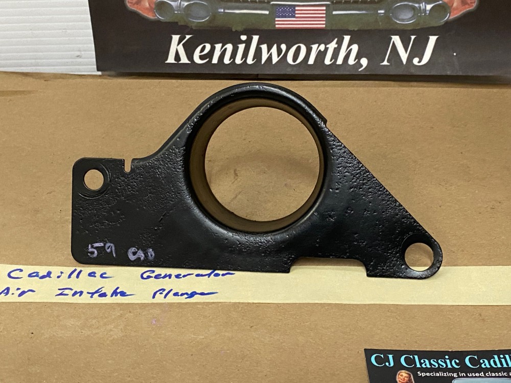 OEM 1959 1960 CADILLAC DEVILLE ELDORADO FLEETWOOD GENERATOR AIR INTAKE HOSE FLANGE (FOR CARS WITH A/C) #1471925 - Image 10