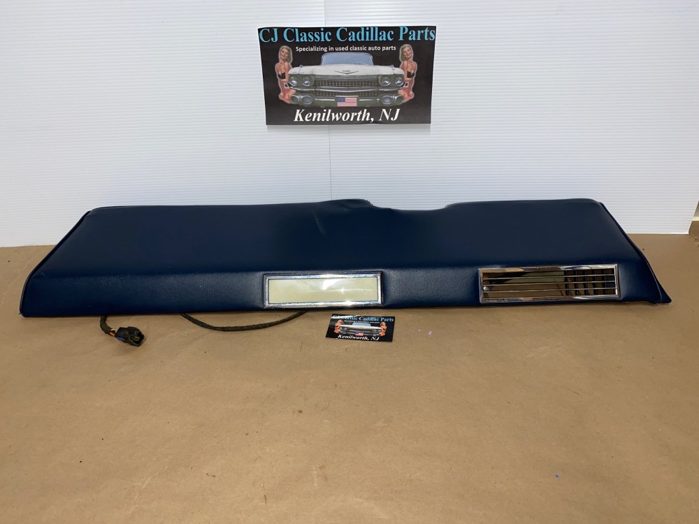 OEM 1966 1967 Cadillac Fleetwood 75 LIMO LIMOUSINE RIGHT PASSENGER SIDE REAR DOOR PANEL ARM REST PAD BASE WITH VENT & COURTESY LIGHT - DARK BLUE - Image 8
