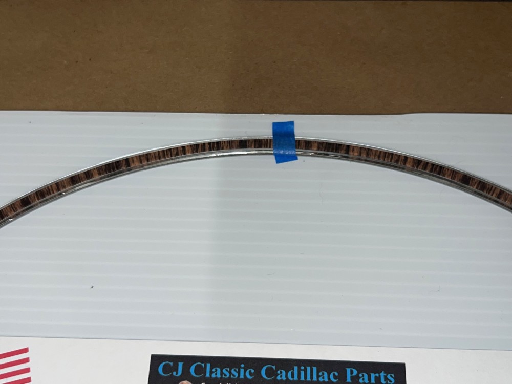 NEW 1971 1972 1973 1974 1975 1976 1977 1978 Cadillac Eldorado Deville Fleetwood Calais Steering Wheel Woodgrain Insert Inlay Trim - Made in USA - Image 7