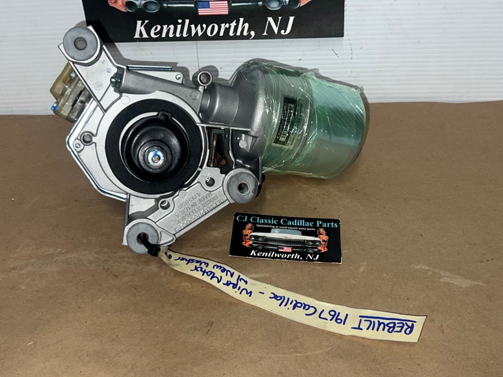 REBUILT 1967 CADILLAC DEVILLE FLEETWOOD ELDORADO CALAIS WINDSHIELD WIPER MOTOR With NEW WASHER PUMP - Image 15