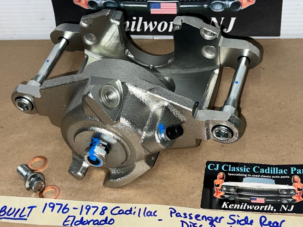 REBUILT 1976 1977 1978 CADILLAC ELDORADO RIGHT PASSENGER SIDE REAR DISC BRAKE CALIPER (UNLOADED) - Image 9