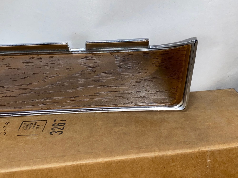 NOS 1974 1975 1976 Cadillac Fleetwood Deville Eldorado Calais RIGHT PASSENGER SIDE DASH WOODGRAIN TRIM RADIO BEZEL #1605940 - Image 8