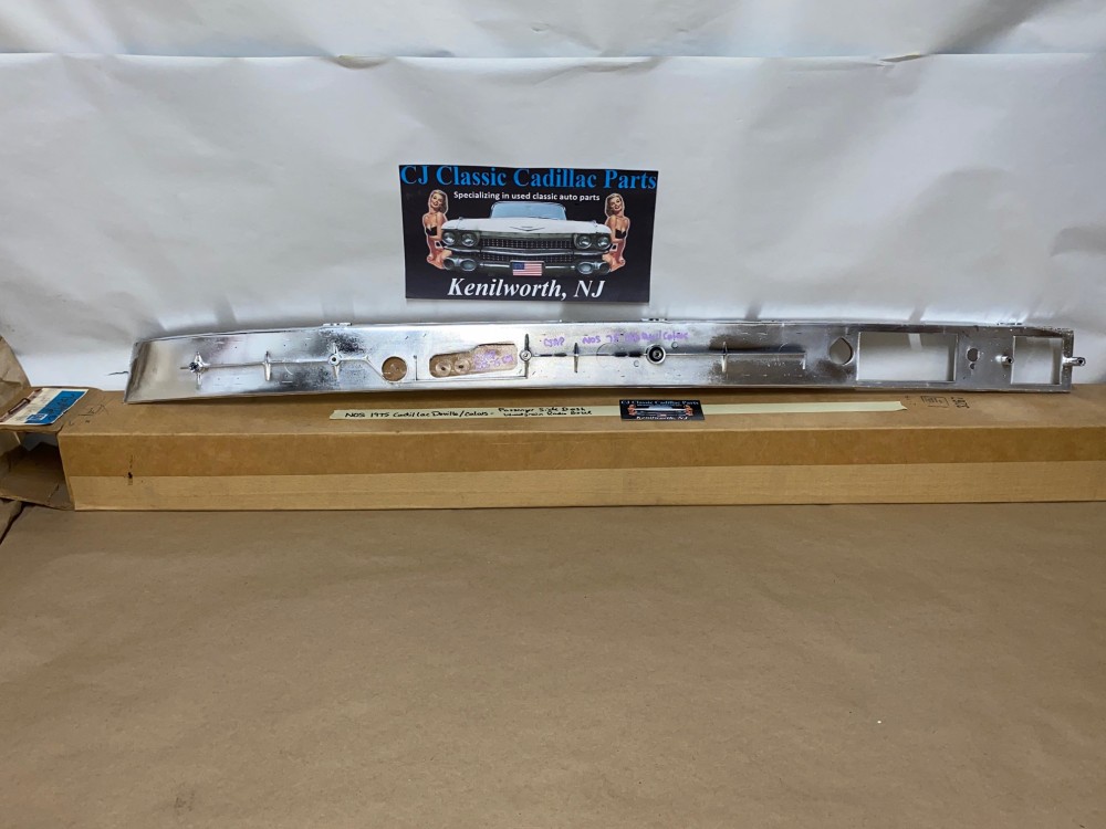 NOS 1974 1975 1976 Cadillac Fleetwood Deville Eldorado Calais RIGHT PASSENGER SIDE DASH WOODGRAIN TRIM RADIO BEZEL #1605940 - Image 13