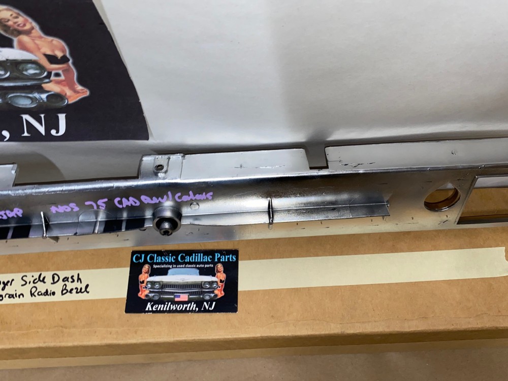 NOS 1974 1975 1976 Cadillac Fleetwood Deville Eldorado Calais RIGHT PASSENGER SIDE DASH WOODGRAIN TRIM RADIO BEZEL #1605940 - Image 20