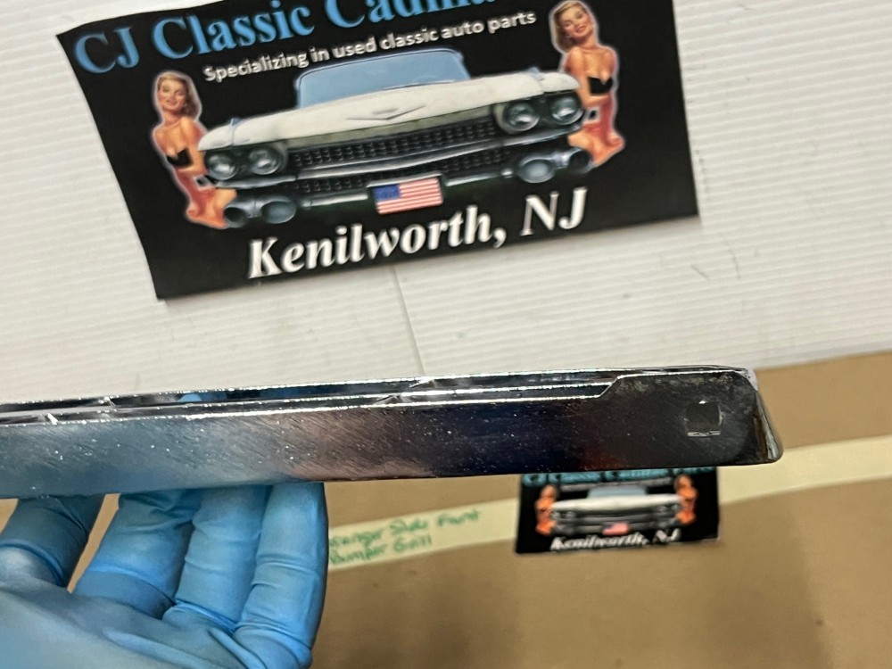 OEM 1967 Cadillac Deville Calais Fleetwood Commercial Chassis RIGHT PASSENGER SIDE FRONT BUMPER GRILL #1487634 - Image 3