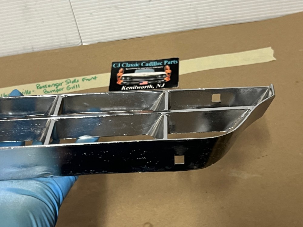 OEM 1967 Cadillac Deville Calais Fleetwood Commercial Chassis RIGHT PASSENGER SIDE FRONT BUMPER GRILL #1487634 - Image 15
