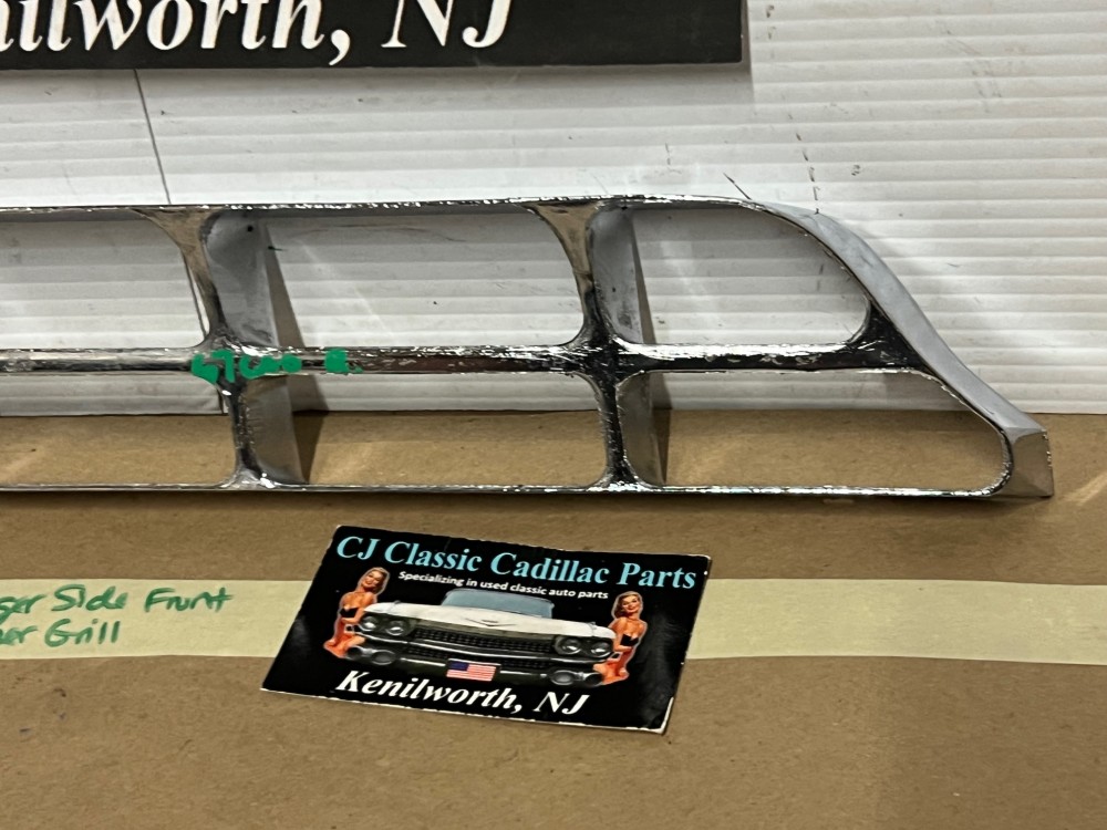 OEM 1967 Cadillac Deville Calais Fleetwood Commercial Chassis RIGHT PASSENGER SIDE FRONT BUMPER GRILL #1487634 - Image 17