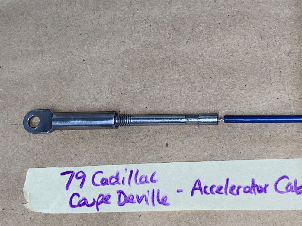 OEM 1977 1978 1979 1980 Cadillac Fleetwood Deville 425 Engine THROTTLE ACCELERATOR CABLE #1619902 - Image 11