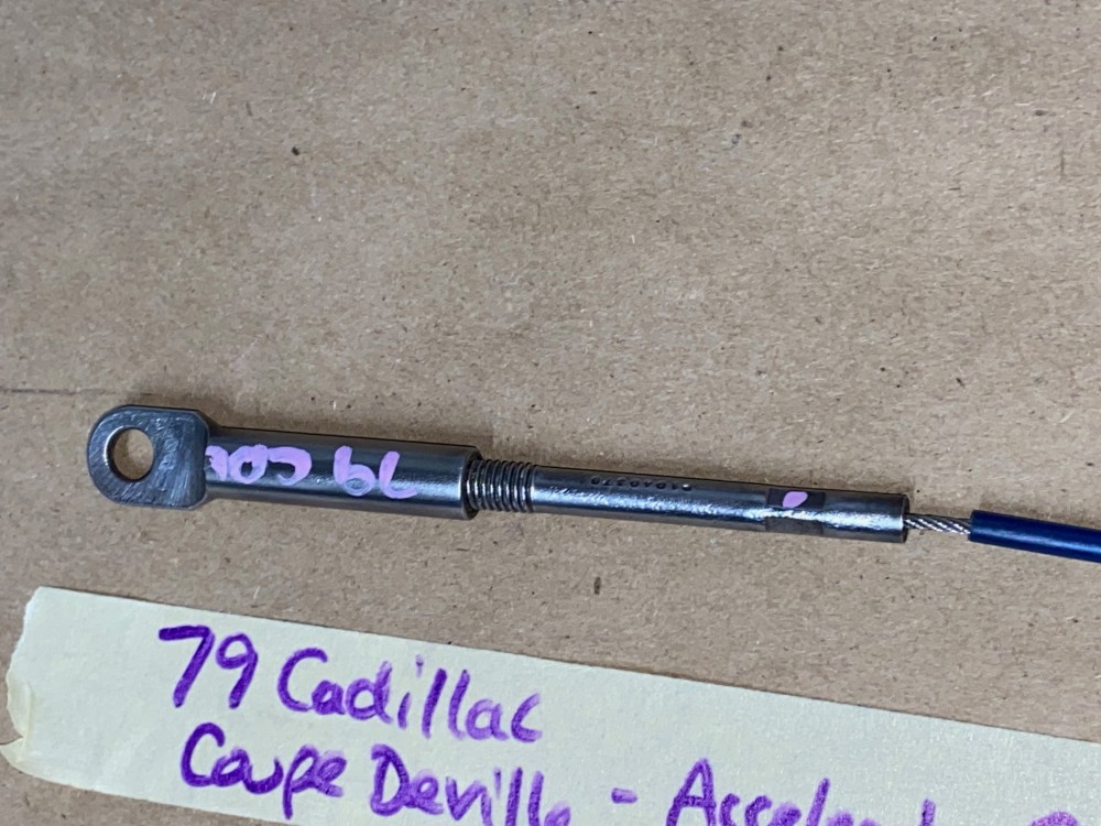 OEM 1977 1978 1979 1980 Cadillac Fleetwood Deville 425 Engine THROTTLE ACCELERATOR CABLE #1619902 - Image 7