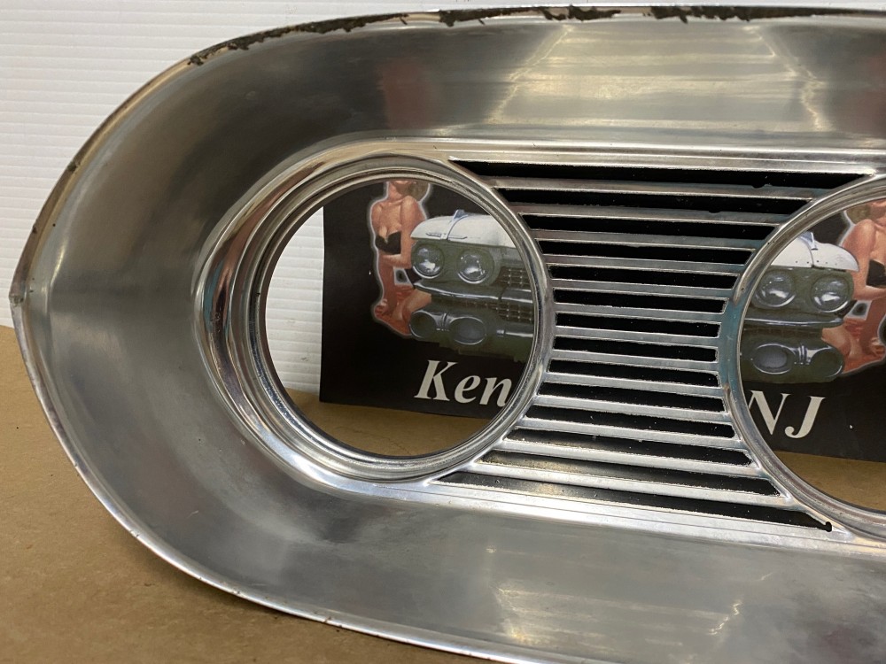 OEM 1961 Cadillac Deville Eldorado Fleetwood BRAKE LIGHT TAIL LIGHT ALUMINUM ESCUTCHEON INSERT BEZEL #1475504 - Image 4