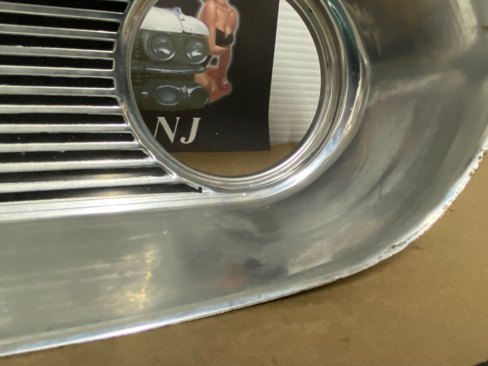 OEM 1961 Cadillac Deville Eldorado Fleetwood BRAKE LIGHT TAIL LIGHT ALUMINUM ESCUTCHEON INSERT BEZEL #1475504 - Image 9