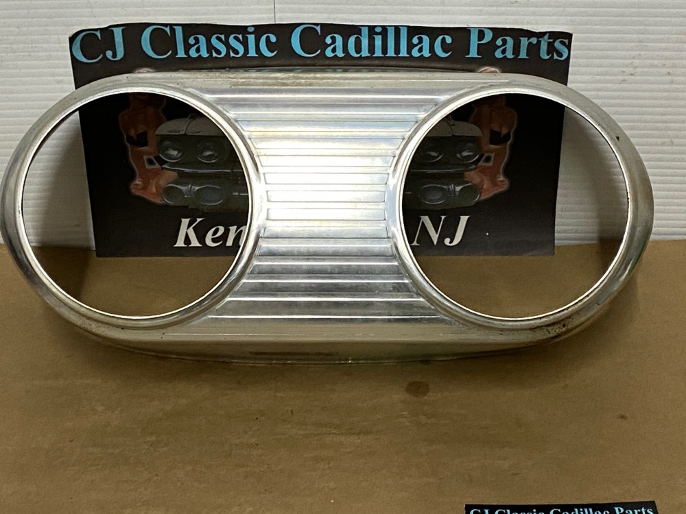 OEM 1961 Cadillac Deville Eldorado Fleetwood BRAKE LIGHT TAIL LIGHT ALUMINUM ESCUTCHEON INSERT BEZEL #1475504 - Image 19
