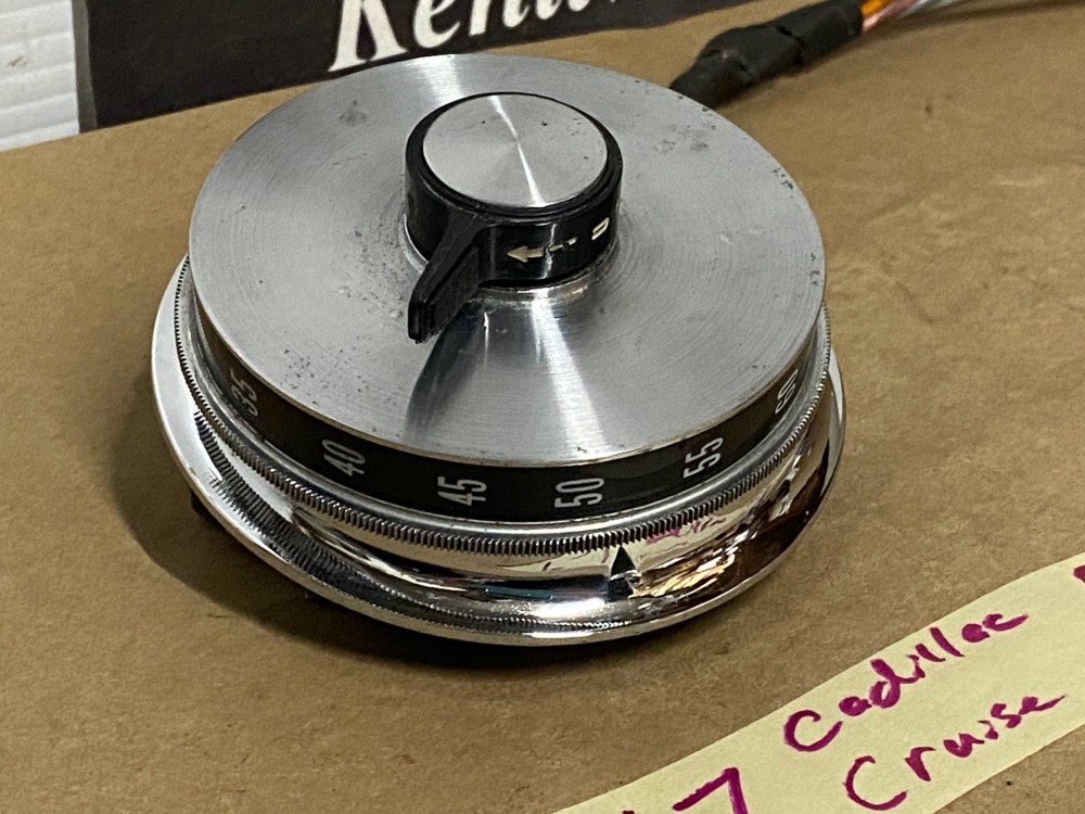 OEM 1967 Cadillac Fleetwood Deville Calais DASH CRUISE CONTROL SWITCH & THUMBWHEEL **UNTESTED** #1495113/#1490170 - Image 12