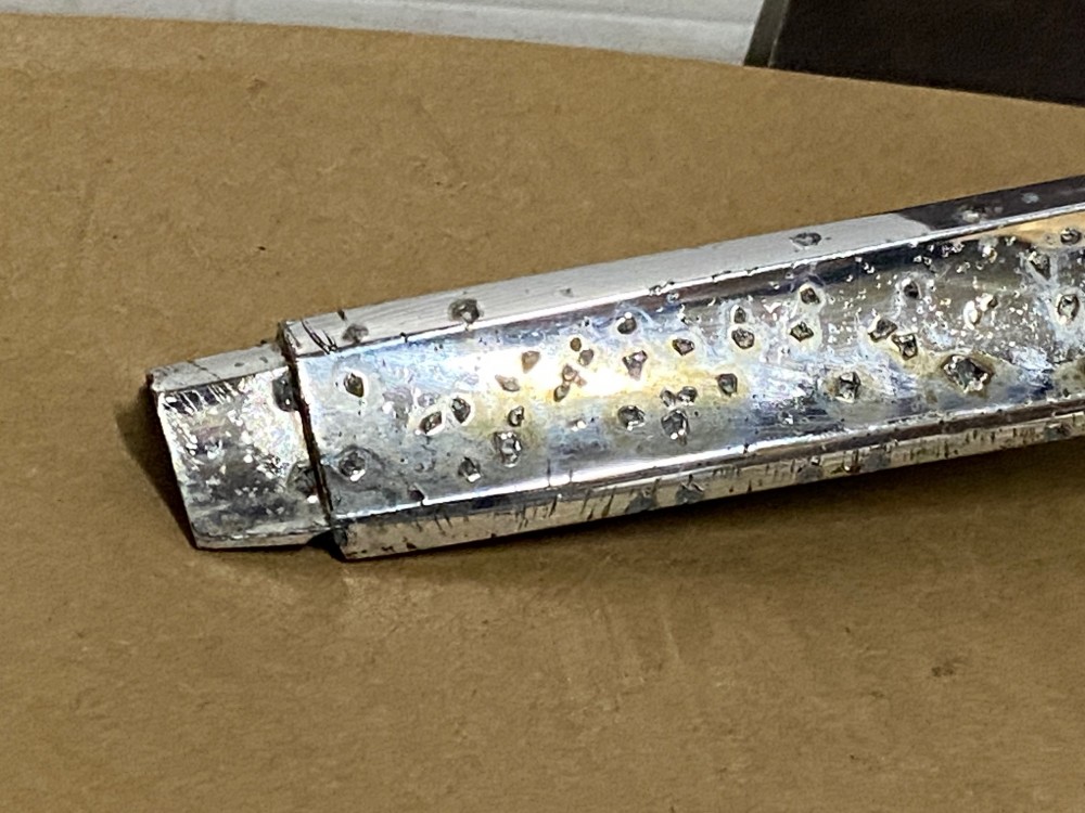 OEM 1959 Cadillac Deville Eldorado Fleetwood RIGHT PASSENGER SIDE FRONT FENDER GUNSIGHT CHROME TRIM MOLDING #1470534 - Image 22