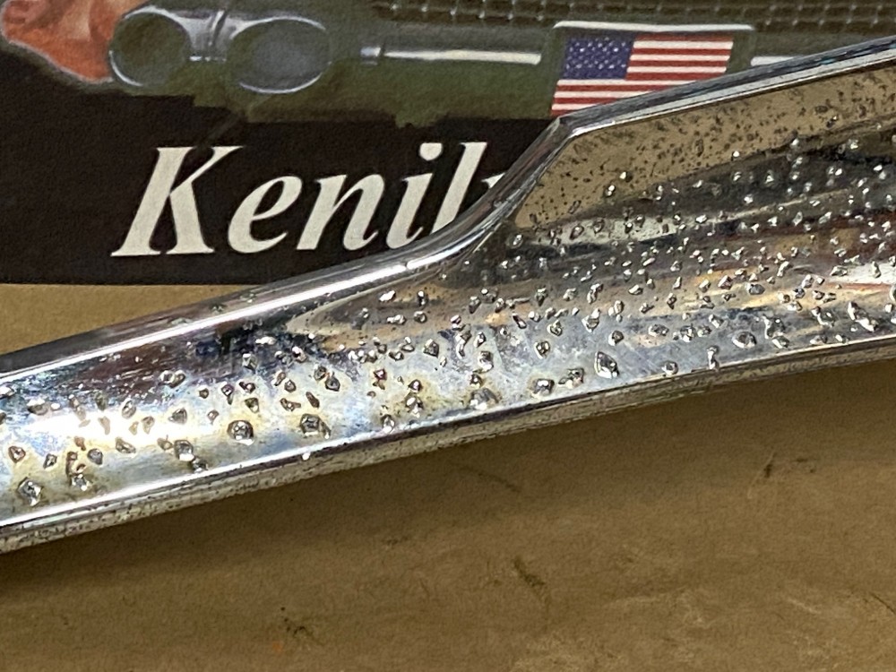OEM 1959 Cadillac Deville Eldorado Fleetwood RIGHT PASSENGER SIDE FRONT FENDER GUNSIGHT CHROME TRIM MOLDING #1470534 - Image 21