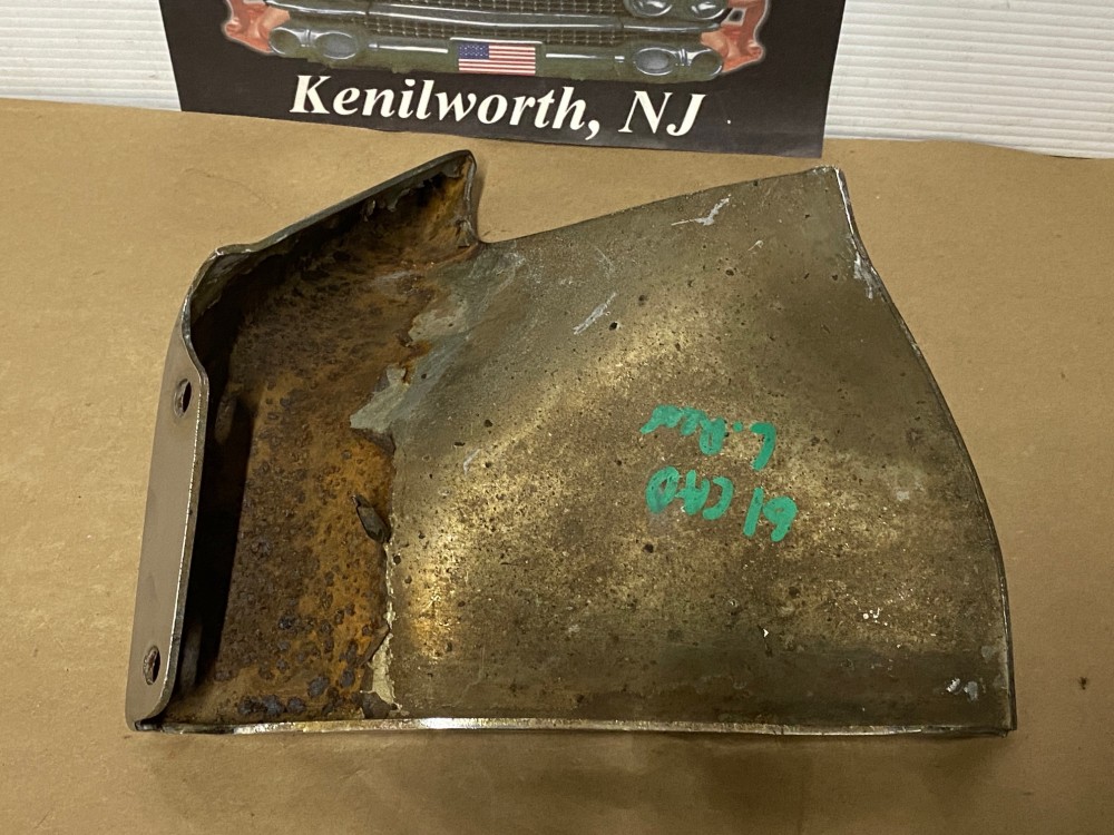 OEM 1961 Cadillac Deville Eldorado Fleetwood LEFT DRIVER SIDE REAR LOWER BUMPER END #1474696 - Image 5