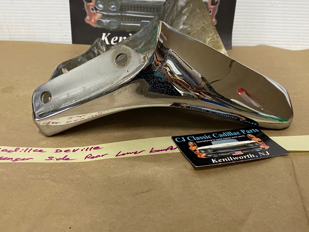OEM 1961 Cadillac Deville Eldorado Fleetwood RIGHT PASSENGER SIDE REAR LOWER BUMPER END #1474697 - Image 10