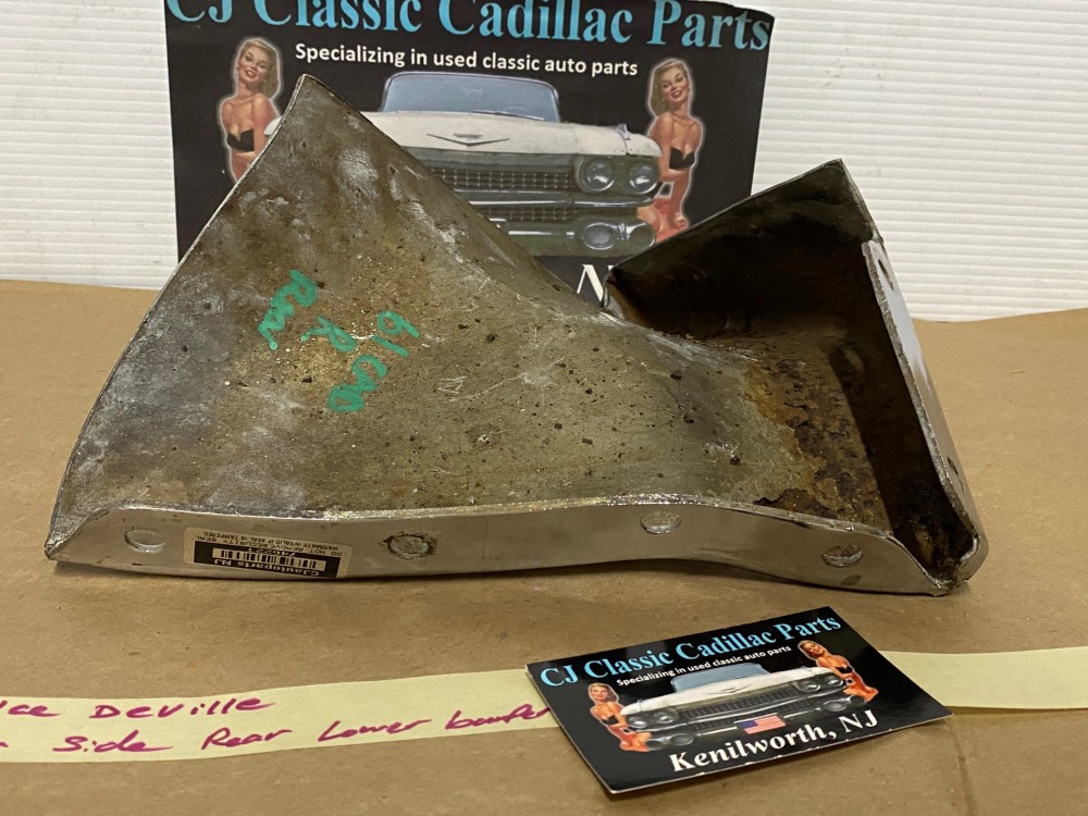 OEM 1961 Cadillac Deville Eldorado Fleetwood RIGHT PASSENGER SIDE REAR LOWER BUMPER END #1474697 - Image 12