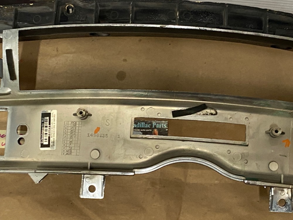 OEM 1971 1972 1973 Cadillac Deville Eldorado Calais LEFT DASH INSTRUMENT CLUSTER SPEEDOMETER RADIO BEZEL WOODGRAIN TRIM #1496235 - Image 6