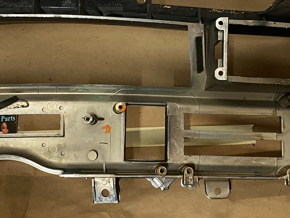 OEM 1971 1972 1973 Cadillac Deville Eldorado Calais LEFT DASH INSTRUMENT CLUSTER SPEEDOMETER RADIO BEZEL WOODGRAIN TRIM #1496235 - Image 5