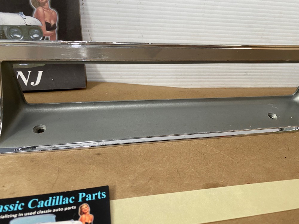 OEM 1962 Cadillac Deville Eldorado Fleetwood CHROME DASH INSTRUMENT CLUSTER SPEEDOMETER GAUGES RADIO BEZEL #3512568/#1477453 - Image 8