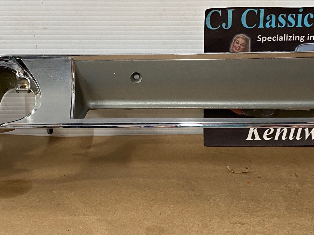 OEM 1962 Cadillac Deville Eldorado Fleetwood CHROME DASH INSTRUMENT CLUSTER SPEEDOMETER GAUGES RADIO BEZEL #3512568/#1477453 - Image 2