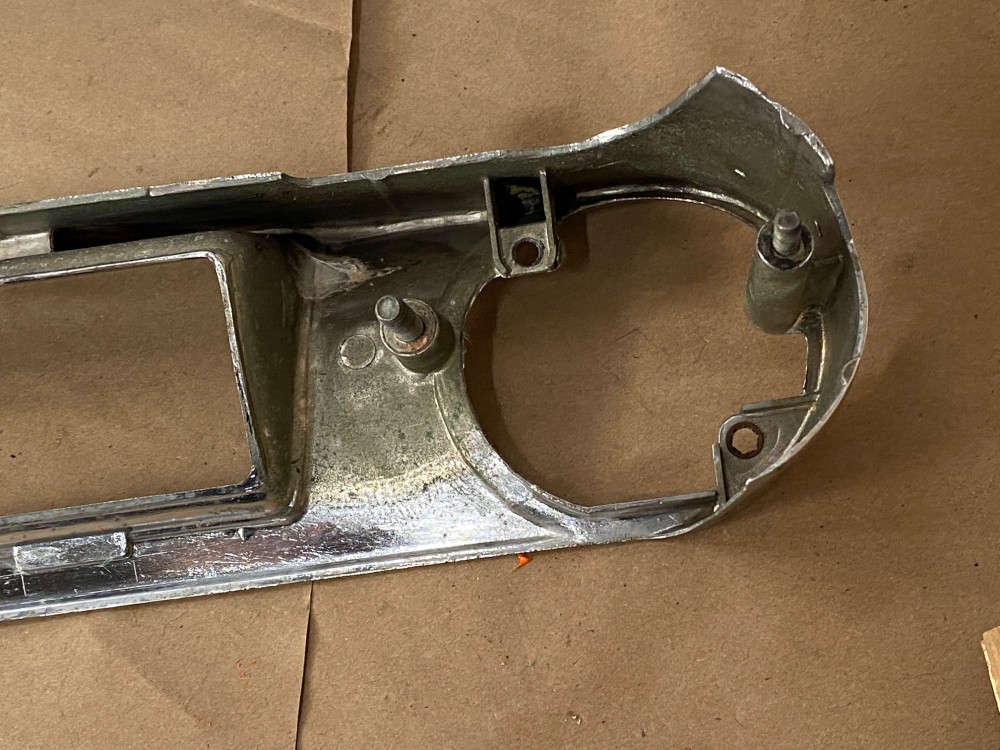 OEM 1962 Cadillac Deville Eldorado Fleetwood CHROME DASH INSTRUMENT CLUSTER SPEEDOMETER GAUGES RADIO BEZEL #3512568/#1477453 - Image 18