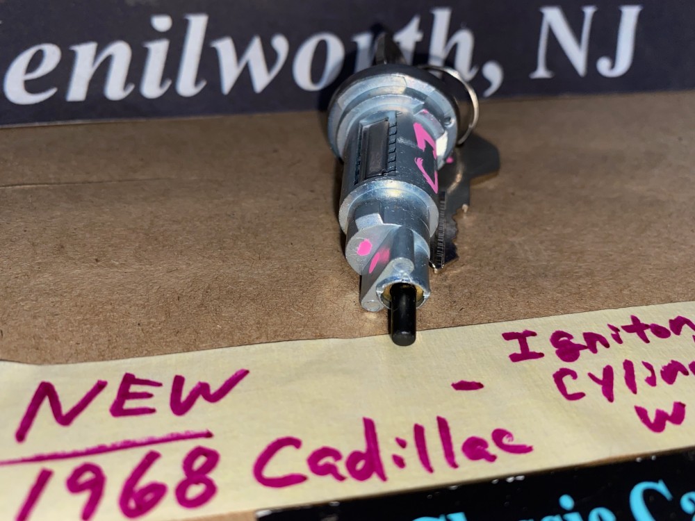 NEW 1968 CADILLAC DEVILLE ELDORADO FLEETWOOD CALAIS IGNITION LOCK CYLINDER WITH KEYS - Image 4