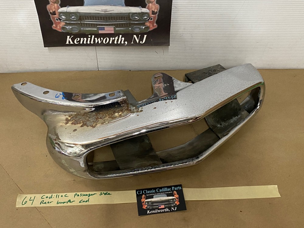 OEM 1964 Cadillac Deville Eldorado Fleetwood RIGHT PASSENGER SIDE REAR BUMPER END TAIL LIGHT SURROUND HOUSING #3513123 - Image 11
