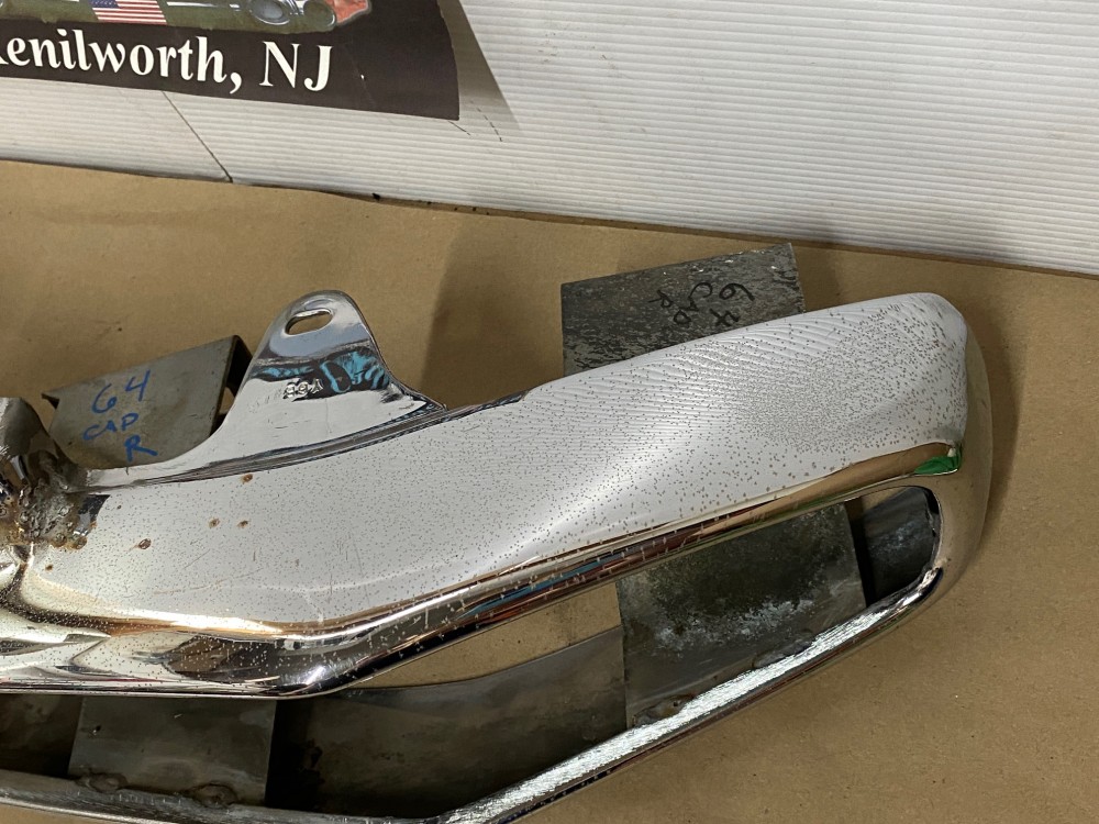 OEM 1964 Cadillac Deville Eldorado Fleetwood RIGHT PASSENGER SIDE REAR BUMPER END TAIL LIGHT SURROUND HOUSING #3513123 - Image 13