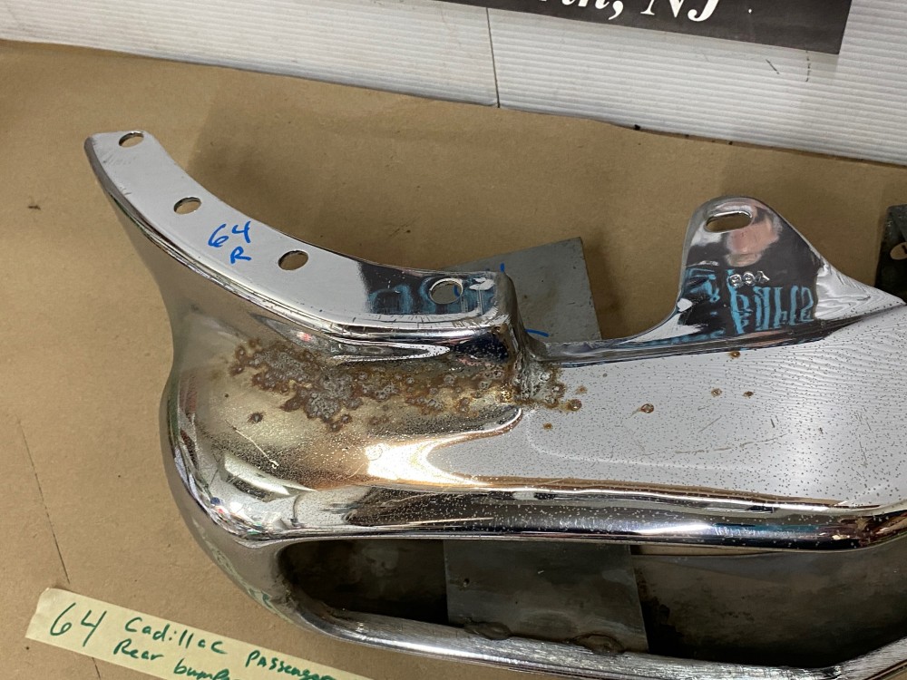 OEM 1964 Cadillac Deville Eldorado Fleetwood RIGHT PASSENGER SIDE REAR BUMPER END TAIL LIGHT SURROUND HOUSING #3513123 - Image 18