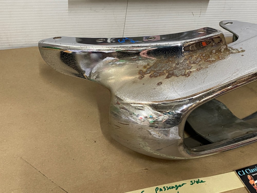 OEM 1964 Cadillac Deville Eldorado Fleetwood RIGHT PASSENGER SIDE REAR BUMPER END TAIL LIGHT SURROUND HOUSING #3513123 - Image 14
