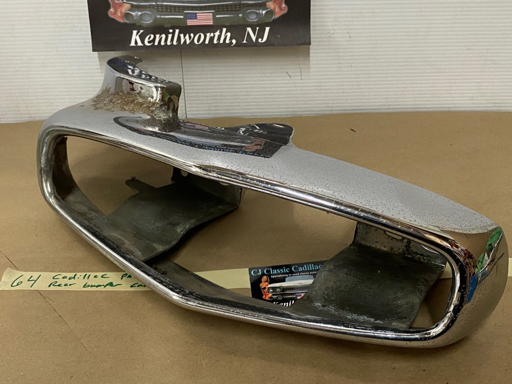 OEM 1964 Cadillac Deville Eldorado Fleetwood RIGHT PASSENGER SIDE REAR BUMPER END TAIL LIGHT SURROUND HOUSING #3513123 - Image 16