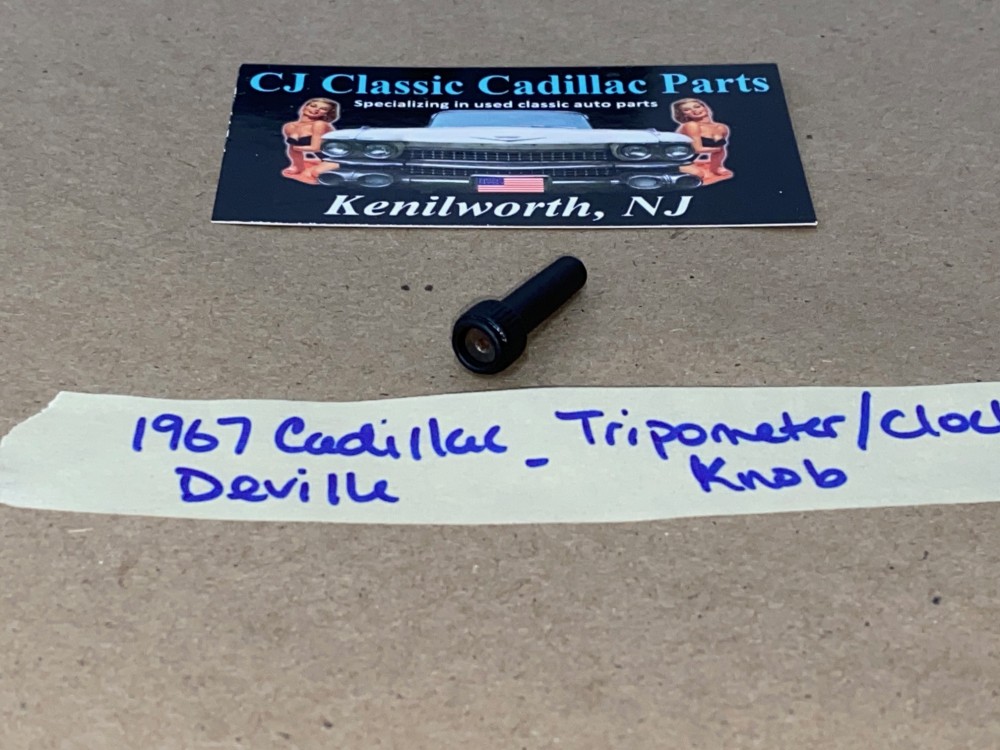 OEM 1967 1968 Cadillac Deville Eldorado Fleetwood Calais DASH INSTRUMENT CLUSTER TRIPOMETER OR CLOCK RESET KNOB - Image 5