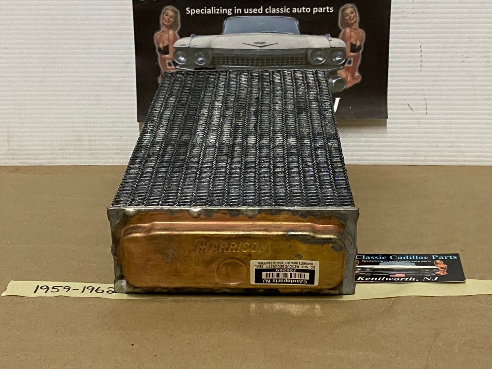 RE-CORED 1959 1960 1961 1962 CADILLAC DEVILLE ELDORADO FLEETWOOD 1959 1960 1961 1962 1963 1964 COMMERCIAL CHASSIS LIMO SERIES 75 FLEETWOOD HARRISON HEATER CORE #3144756 - Image 8