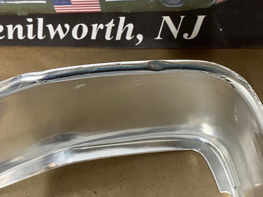 OEM 1962 Cadillac Deville Eldorado Fleetwood BRAKE LIGHT TAIL LIGHT ALUMINUM ESCUTCHEON INSERT BEZEL #1477414 - Image 7