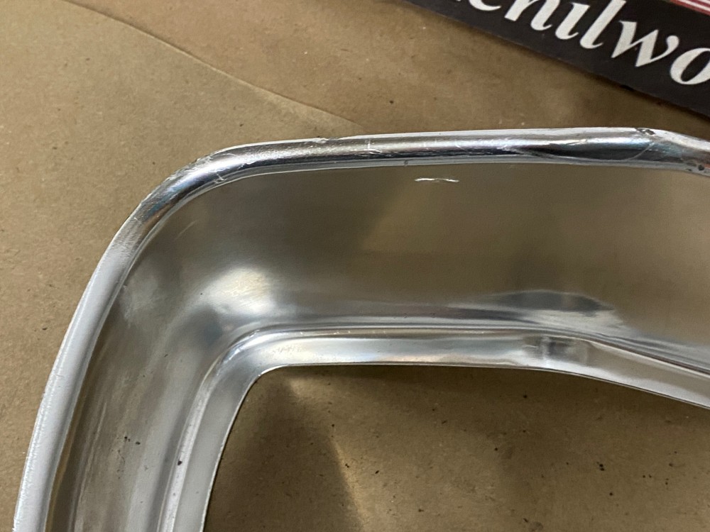 OEM 1962 Cadillac Deville Eldorado Fleetwood BRAKE LIGHT TAIL LIGHT ALUMINUM ESCUTCHEON INSERT BEZEL #1477414 - Image 8