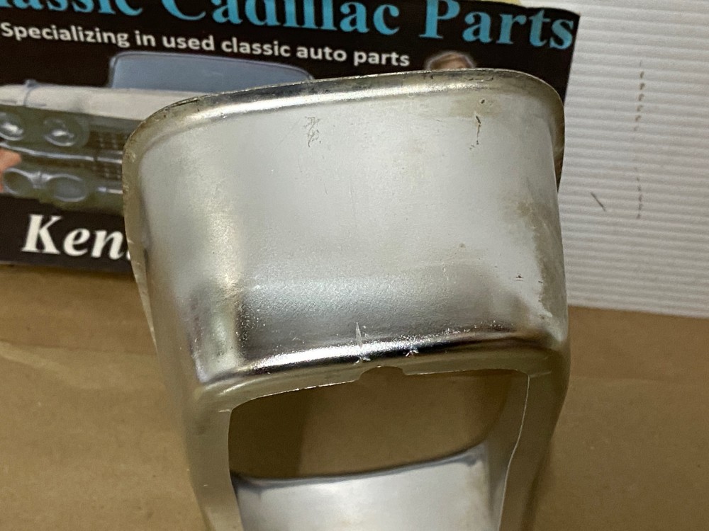 OEM 1962 Cadillac Deville Eldorado Fleetwood BRAKE LIGHT TAIL LIGHT ALUMINUM ESCUTCHEON INSERT BEZEL #1477414 - Image 17