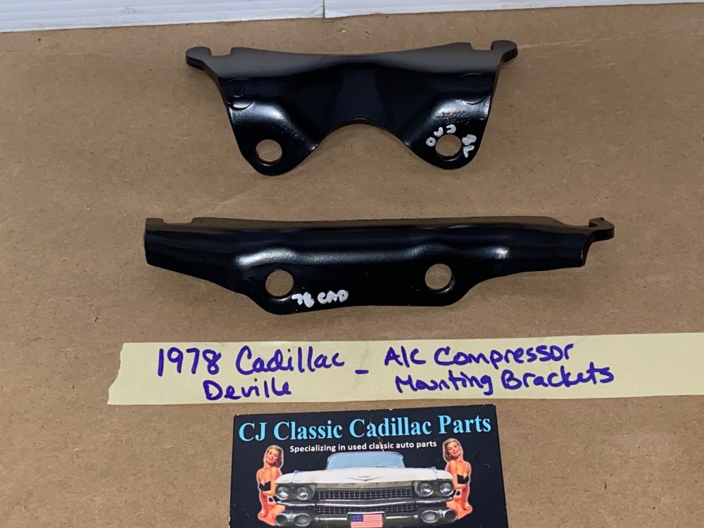 OEM 1977 1978 1979 Cadillac Deville Fleetwood Eldorado 425 Engine A/C COMPRESSOR MOUNTING BRACKETS - Image 9