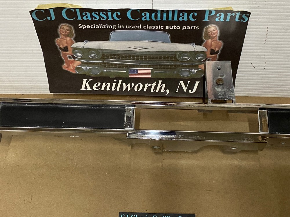 OEM 1961 CADILLAC DEVILLE ELDORADO FLEETWOOD CENTER DASH CLIMATE CONTROL CHROME BEZEL TRIM #1475165 - Image 3