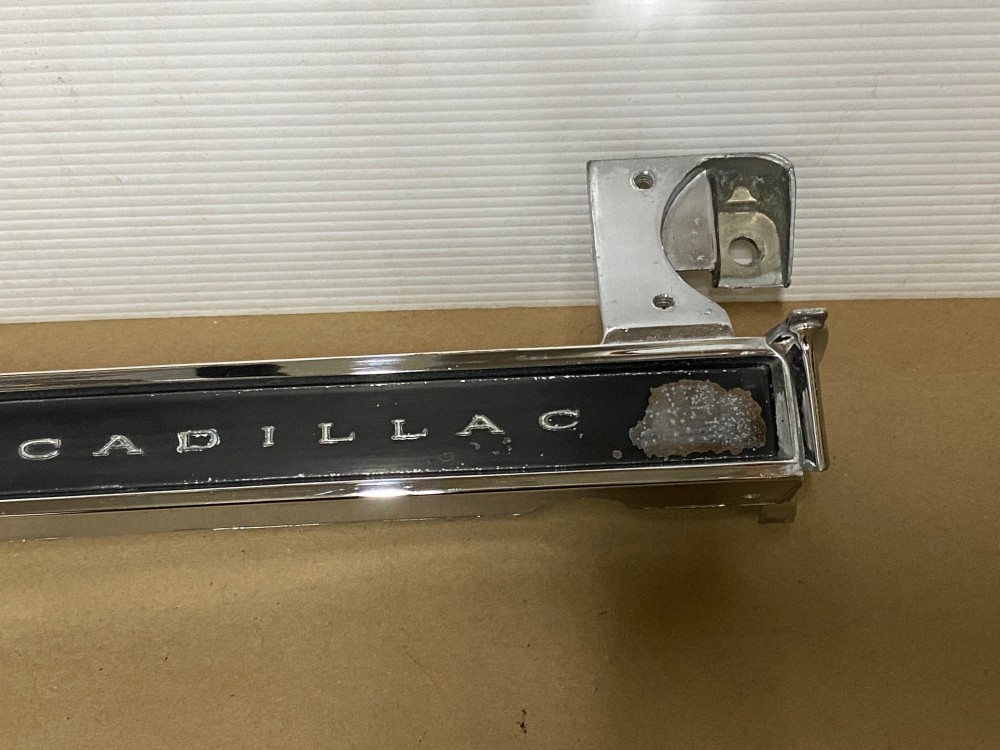 OEM 1961 CADILLAC DEVILLE ELDORADO FLEETWOOD CENTER DASH CLIMATE CONTROL CHROME BEZEL TRIM #1475165 - Image 5